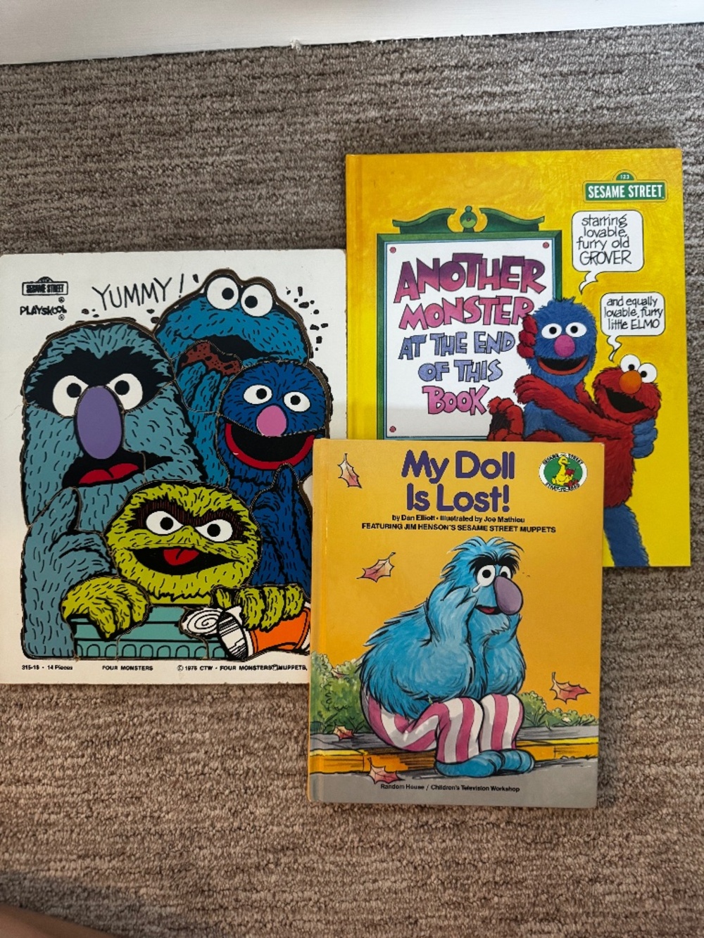 Vintage Sesame Street Nostalgia Bundle | Playskool Puzzle & Books!